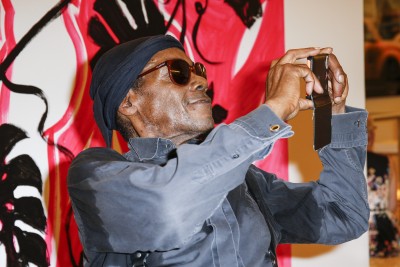 BERLIN, GERMANY - JUNE 22: Singer of the band Daddy Hemingway and the Bad Bitches Club during the 'Glatzel & Szczesny - New York & Saint Tropez meets Berlin' Exhibition Preview at Sankthorst Department Art Gallery on June 22, 2016 in Berlin, Germany. (Photo by Isa Foltin/Getty Images for Ajoure)